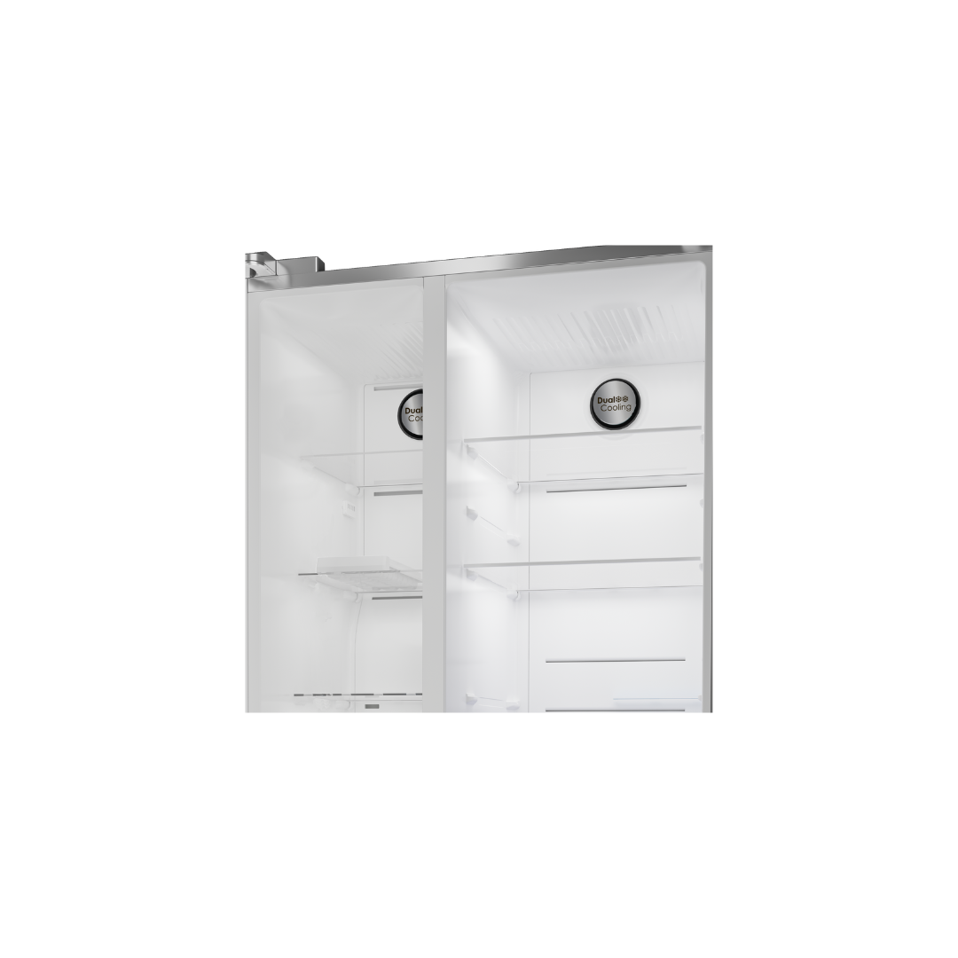 DFF536: Defy 614L Naturelight Side by Side Fridge Freezer