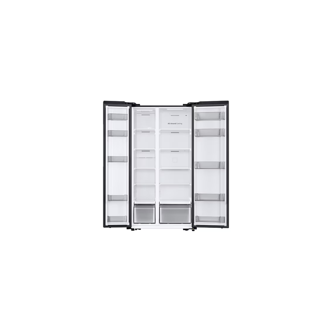 Side by side Fridge, with All around cooling, Gentle Black Matt, 564 L