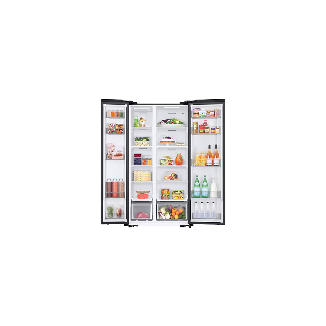 Side by side Fridge, with All around cooling, Gentle Black Matt, 564 L
