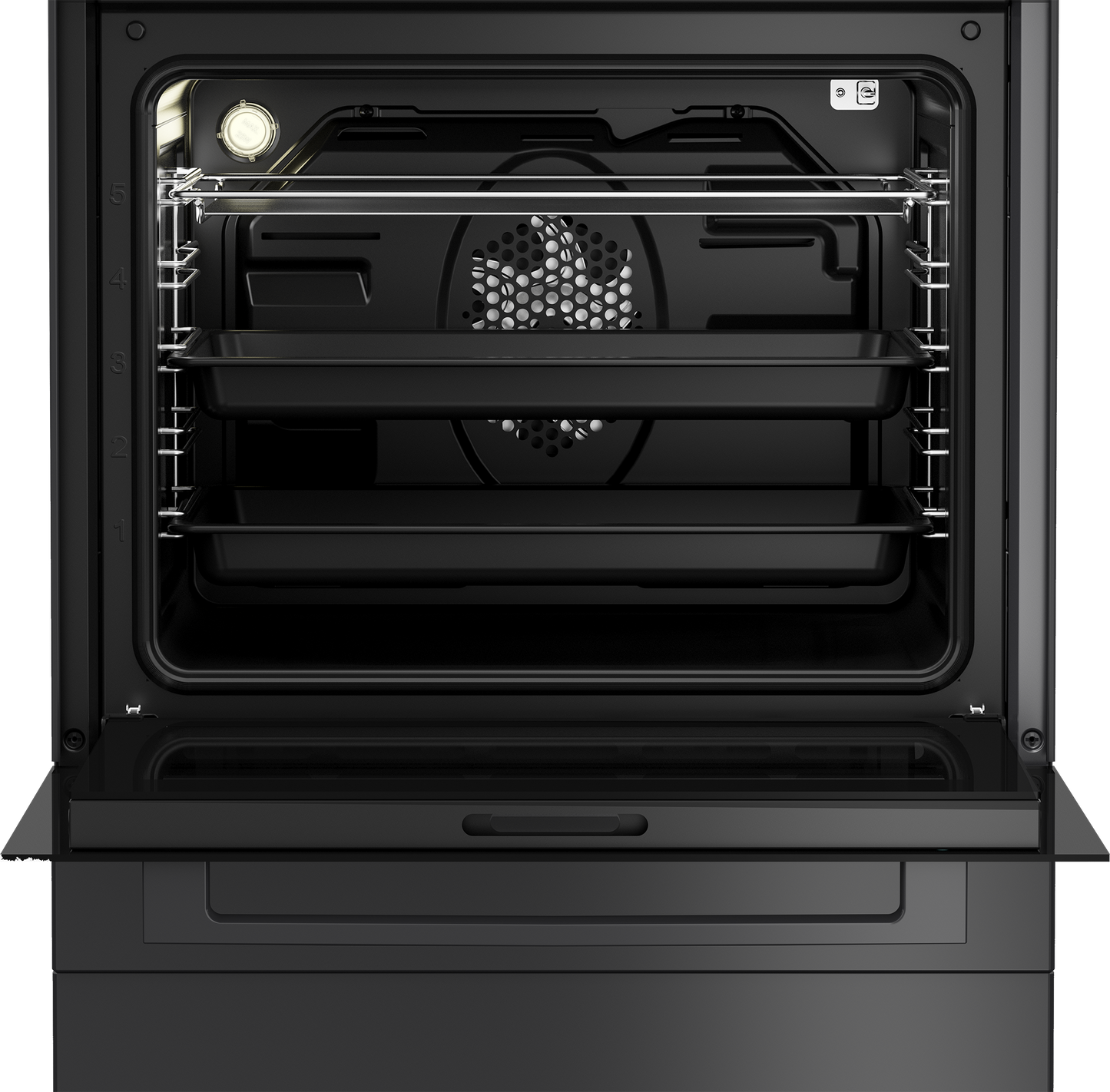 FVM81430DA: 60cm Anthracite Multifunction Gas on Glass Freestanding Stove