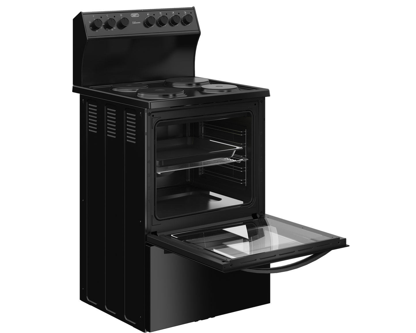 DSS694: Defy 60cm 4 Plate Electric Stove - Black
