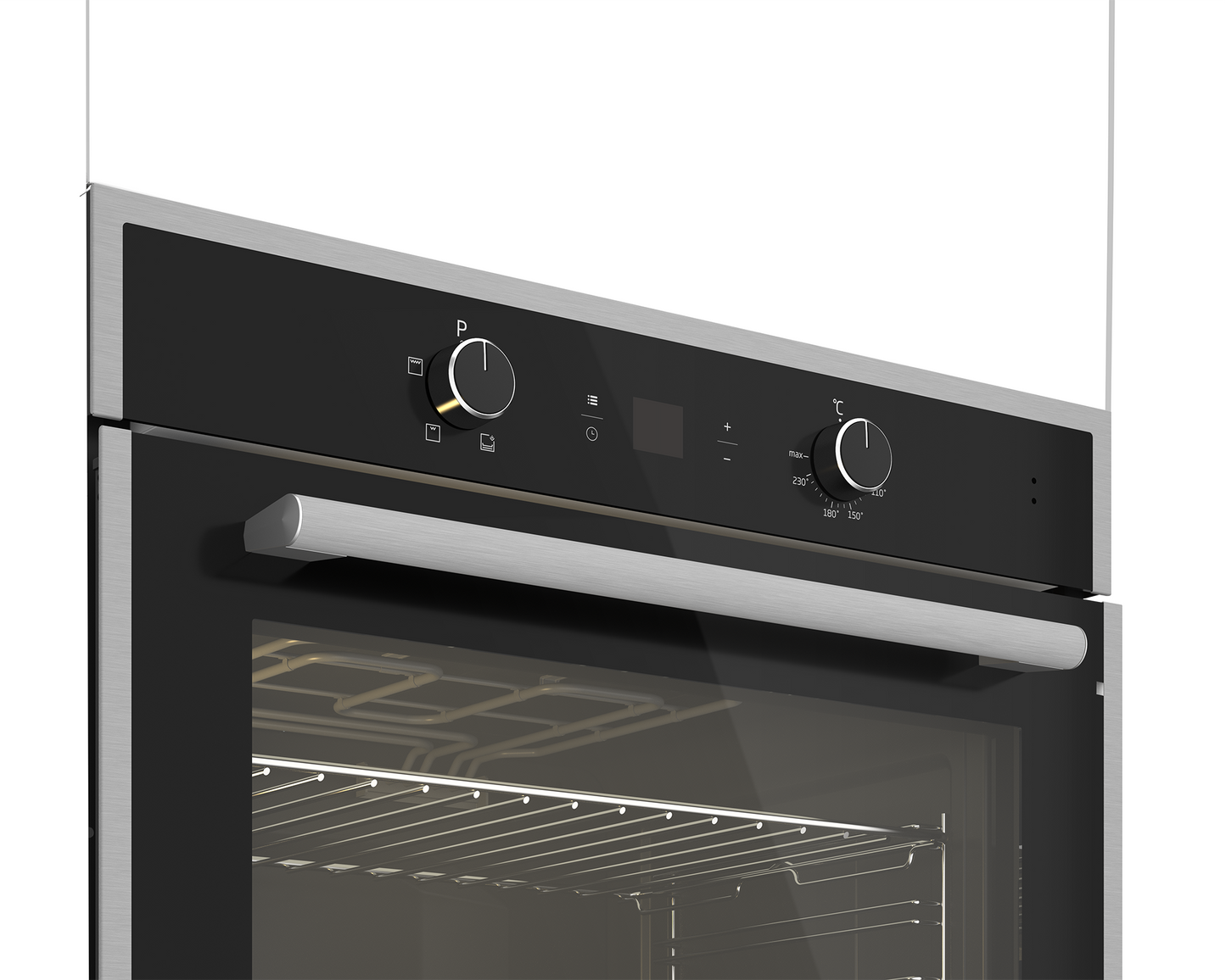 DBO772: Defy Gemini Eye-Level Static Oven - Black Glass