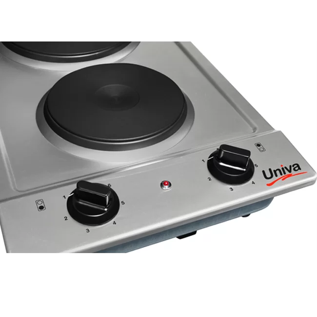 UDH025 HOB: 500mm Solid Plate Stainless Steel Hob with Control Panel