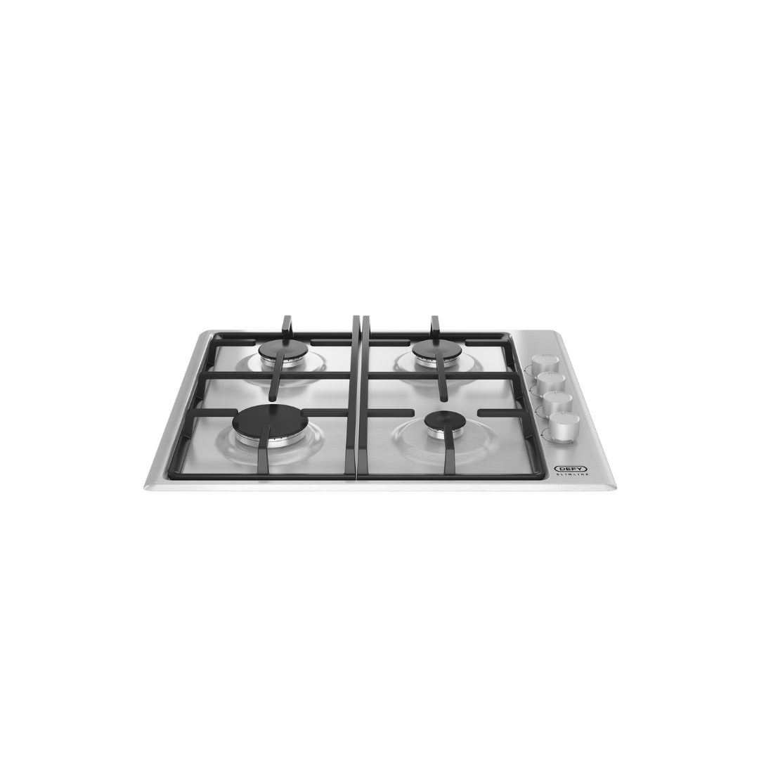 DCB843E: Defy Slimline Bundle - 60cm Eye Level Oven Stainless Steel + 4 Burner Slimline Gas Hob Stainless Steel
