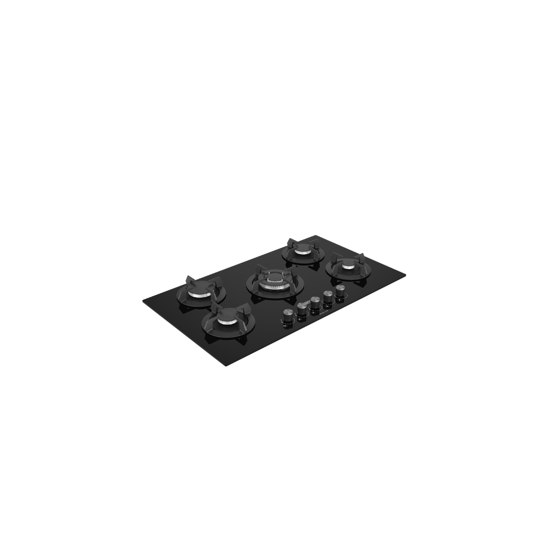 DHG 905: Defy 90cm Gemini Gas on Glass Hob with Precise Flame