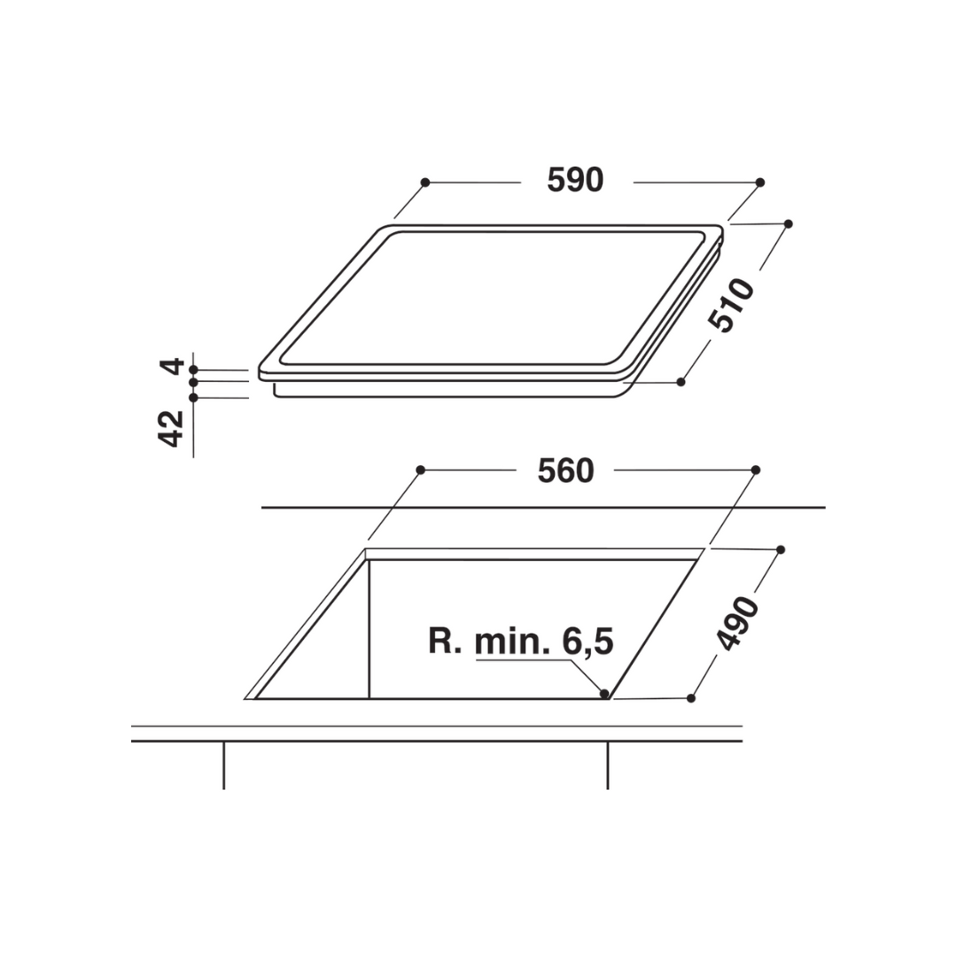 Whirlpool hob - AKT 8210 LX