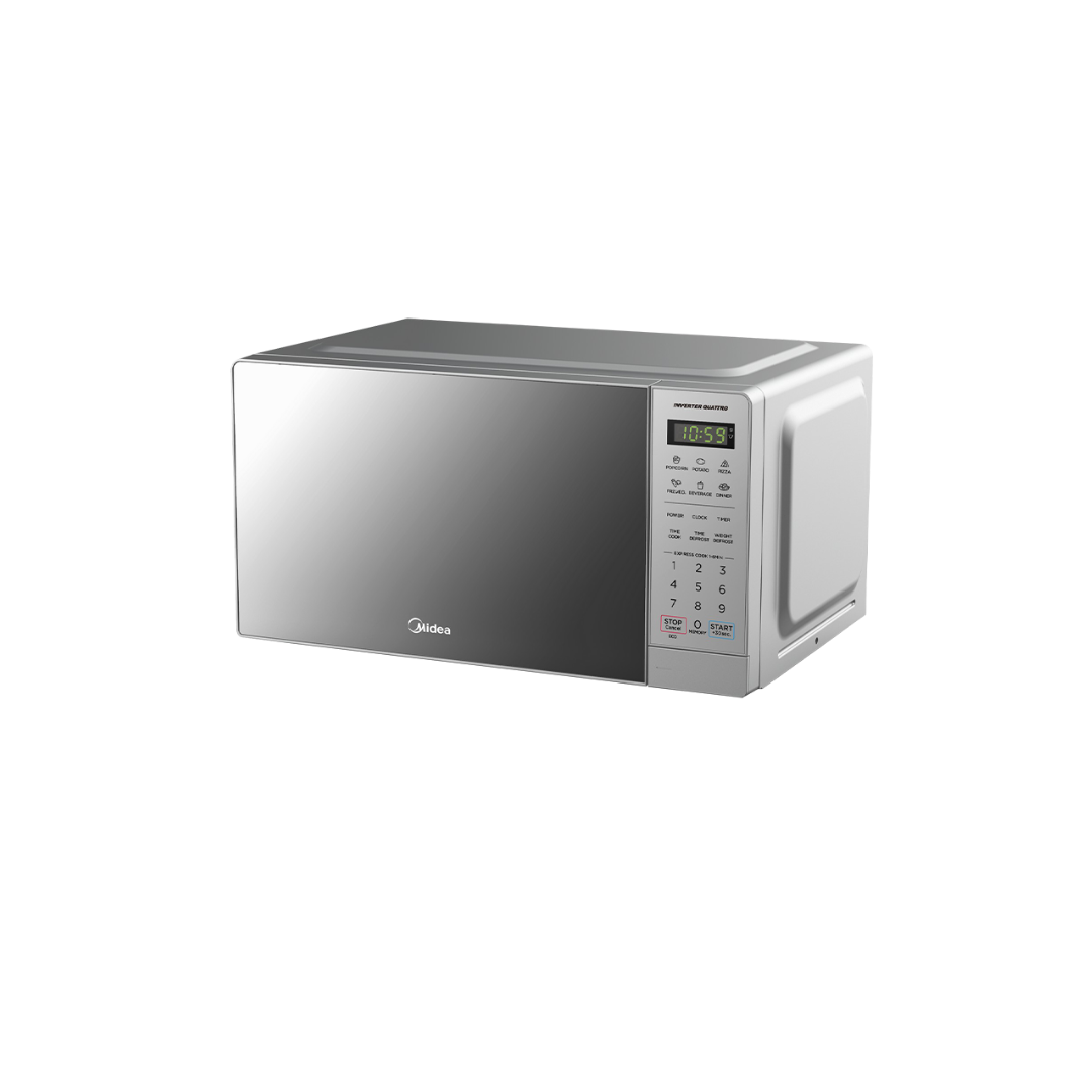 EM20-SILVER-MIRROR - 20L Digital Inverter Microwave Silver