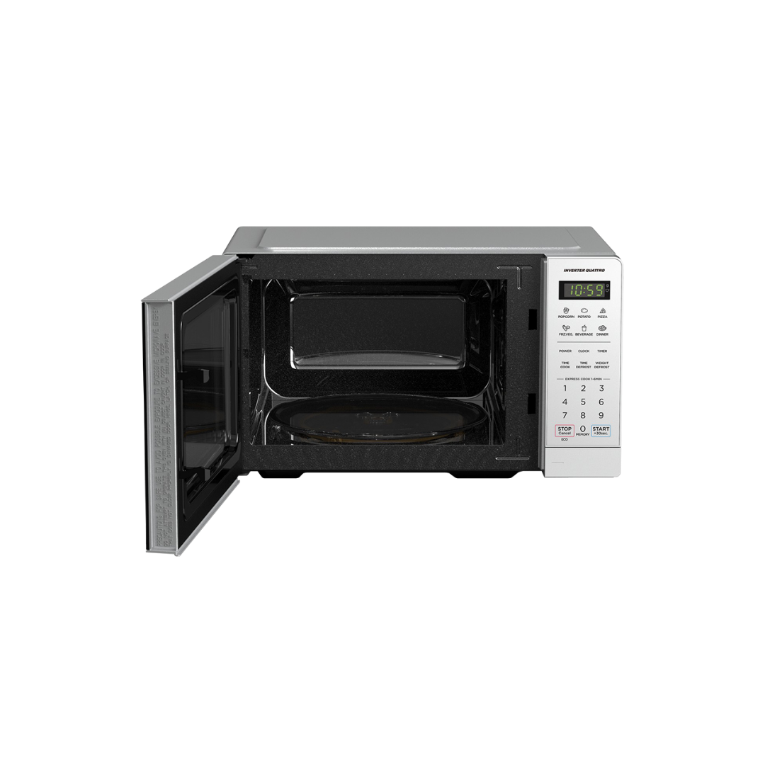 EM20-SILVER-MIRROR - 20L Digital Inverter Microwave Silver