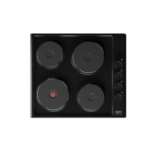 DHD 398: Defy Slimline Solid Hob with Control Panel – Black