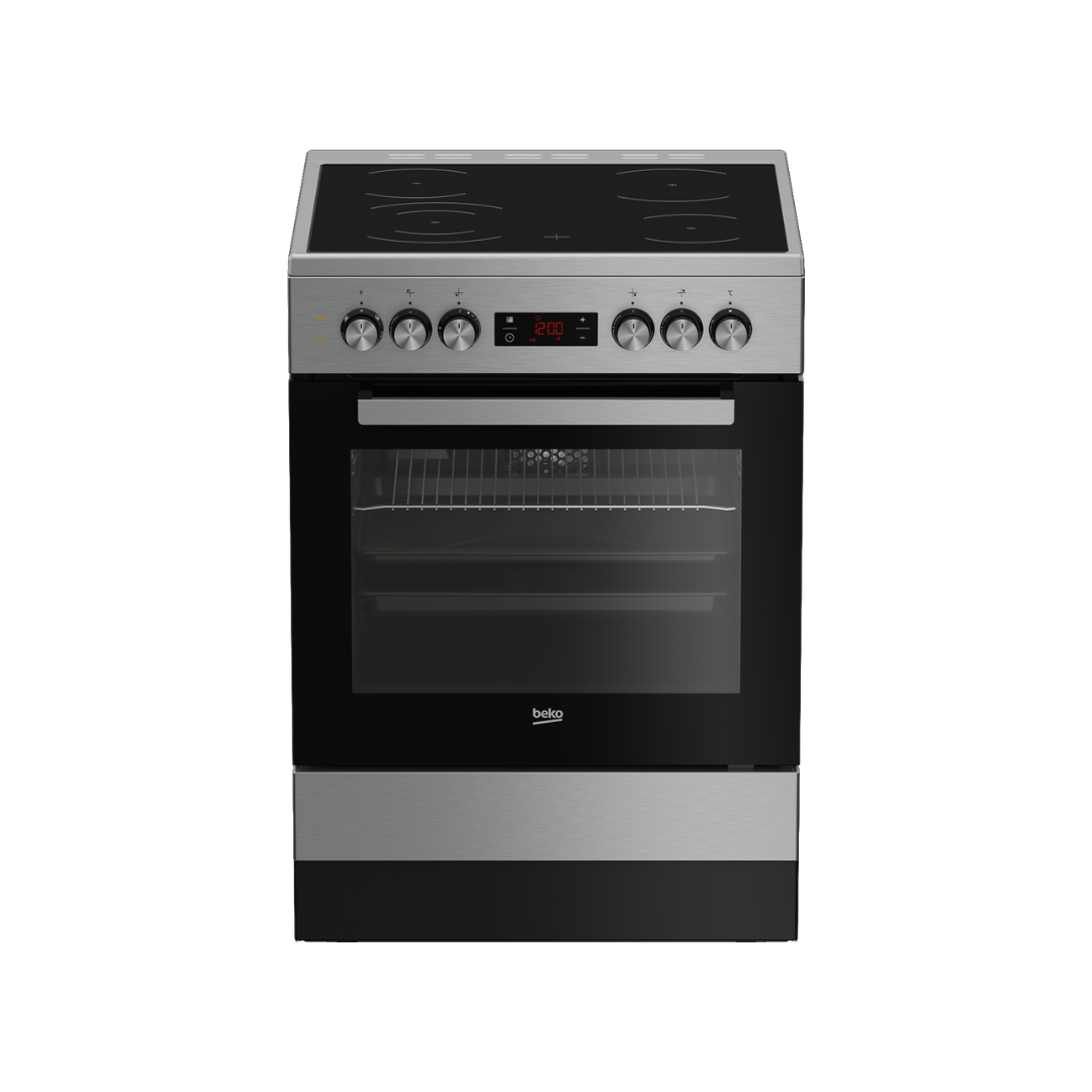 FSE87310GX: 60cm Stainless Steel Multifunction Vitroceramic Freestanding Stove