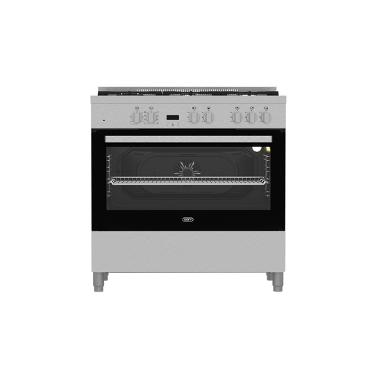DGS 906: Defy 90cm New York Twin Thermofan+ Range Cooker - Inox