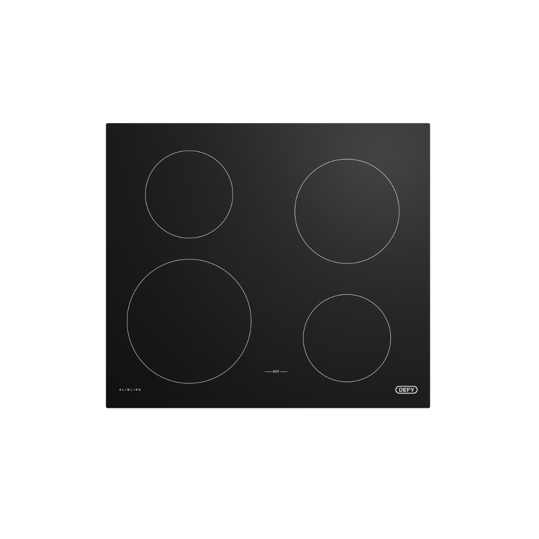 DHD 409: Defy 60cm Slimline Hob – Black Glass