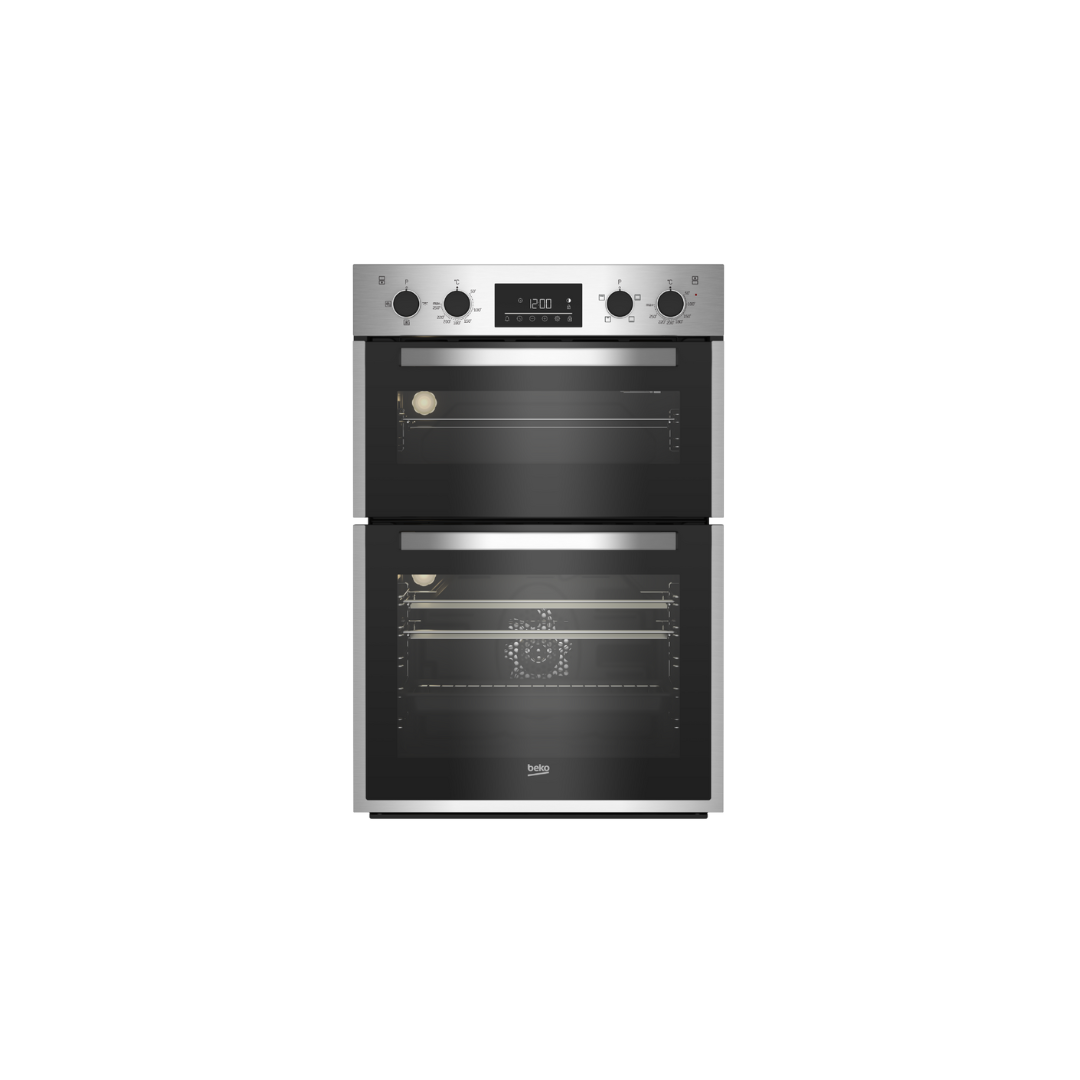 BBDF26300X: 60cm Stainless Steel Multifunction Built-in Double Oven
