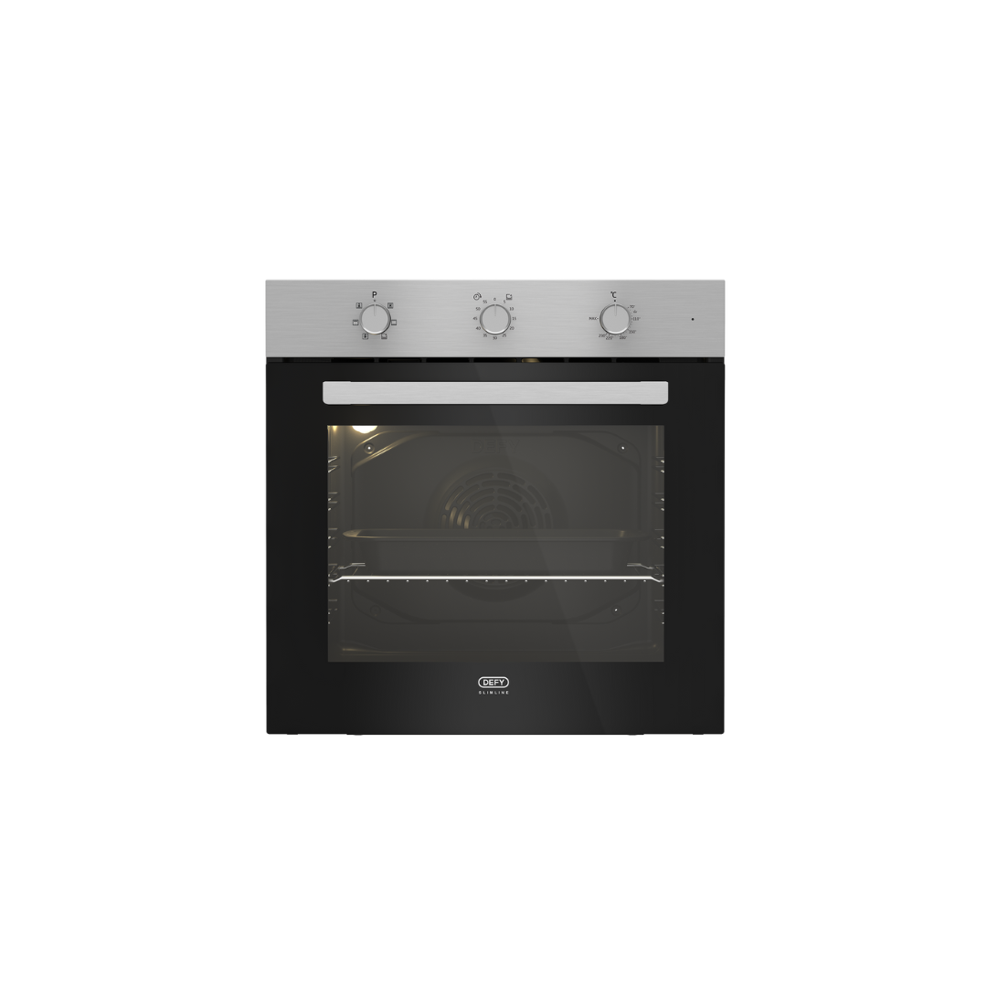 DBO486E: Defy 60cm Slimline Under Counter Oven - Stainless Steel