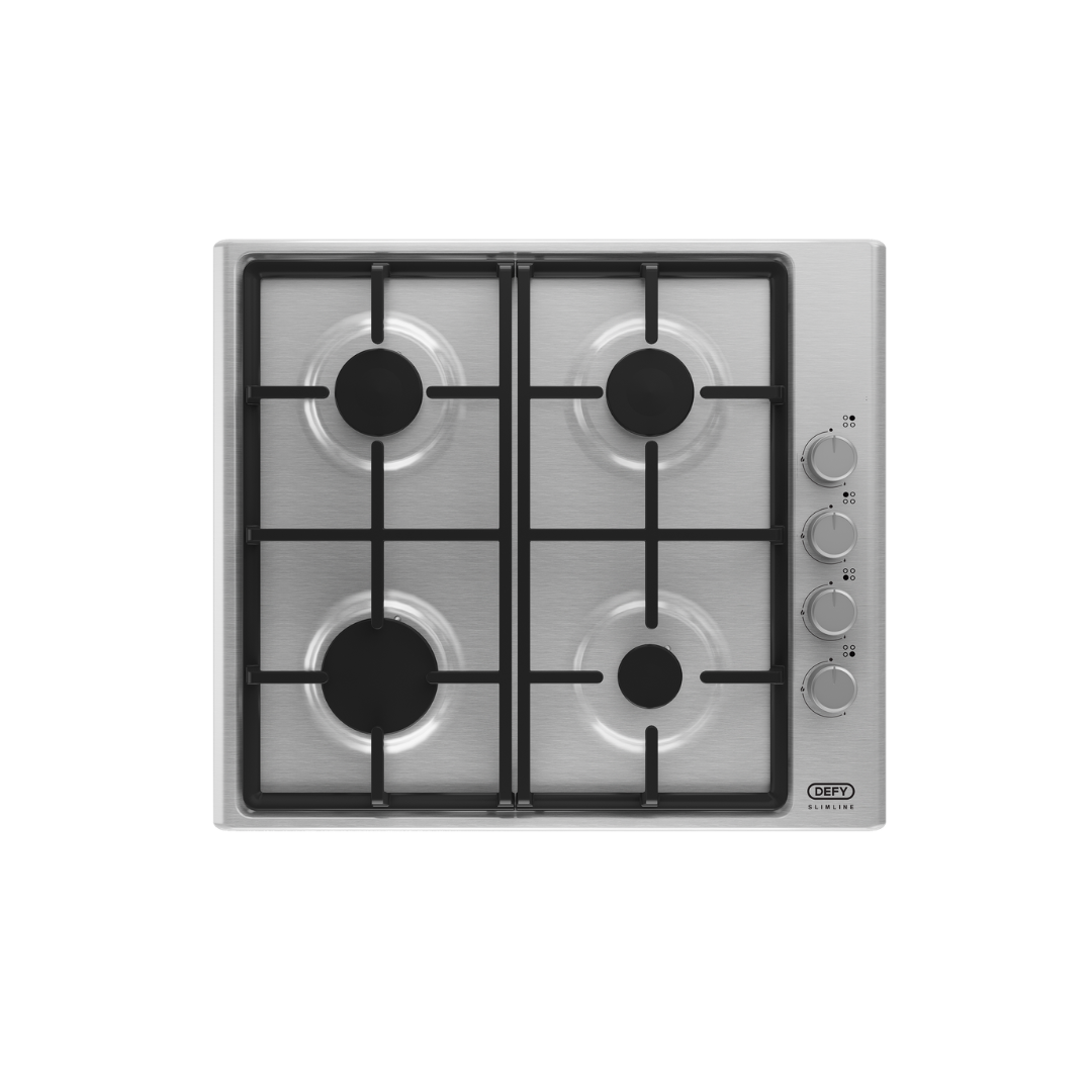 DHG 133: Defy 60cm Slimline Gas Hob – Stainless Steel