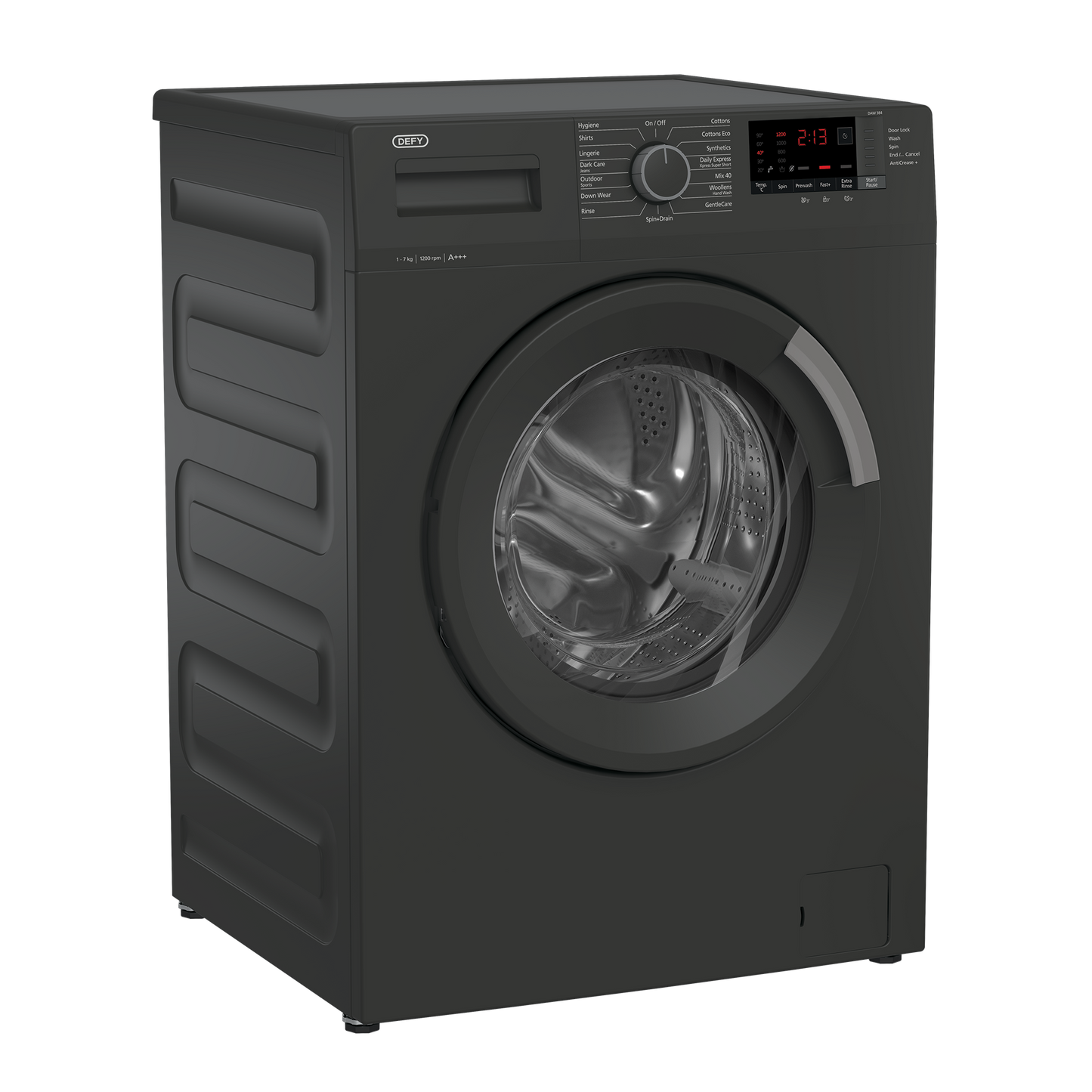 DAW384: Defy 7Kg Front Loader Washing Machine - Manhattan Grey