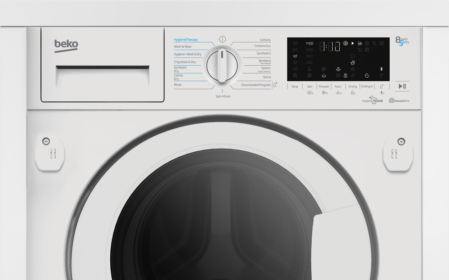 HITV 8736B0 HT: Freestanding Washer Dryer (8 kg / 5 kg, 1400 rpm)