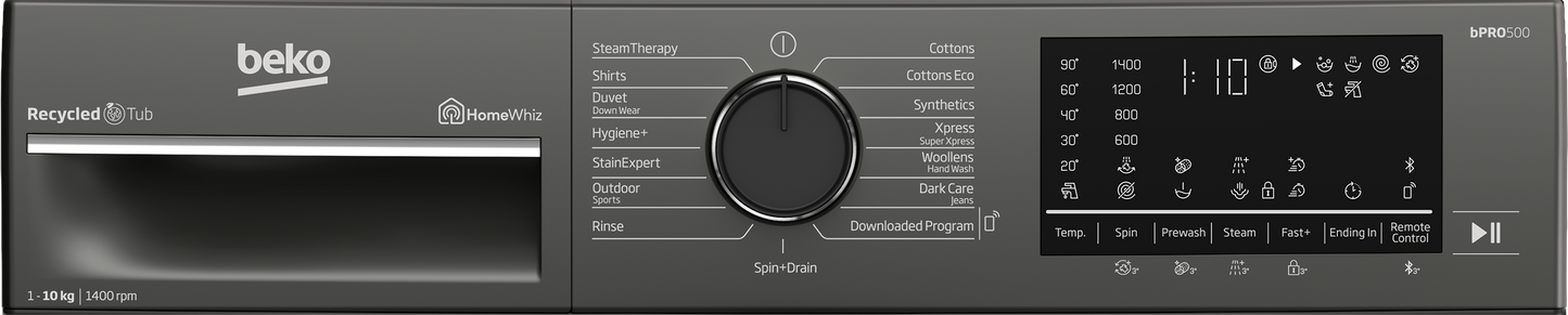 BAW 201: Freestanding Washing Machine (10 kg, 1400 rpm)