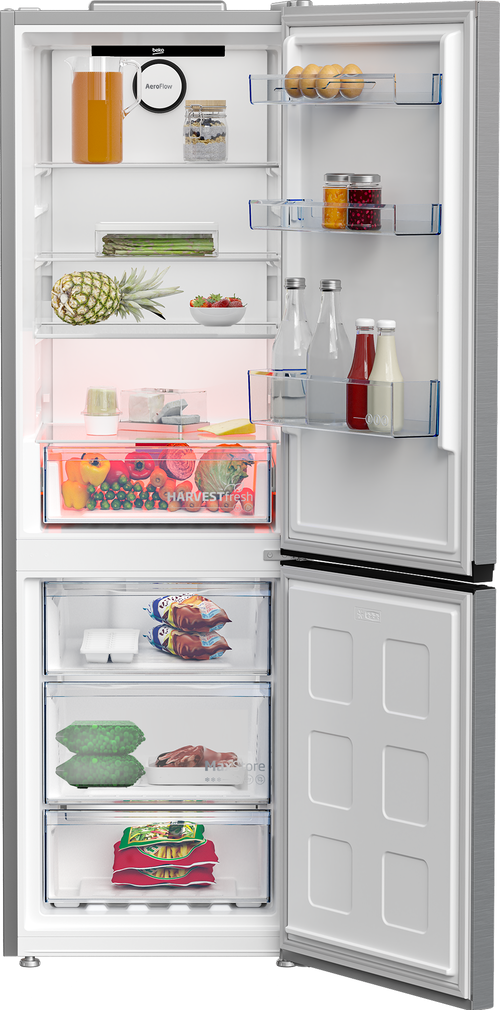 316L FRIDGE/FRZER PEARL STEEL BEKO B3RCNE364HXB