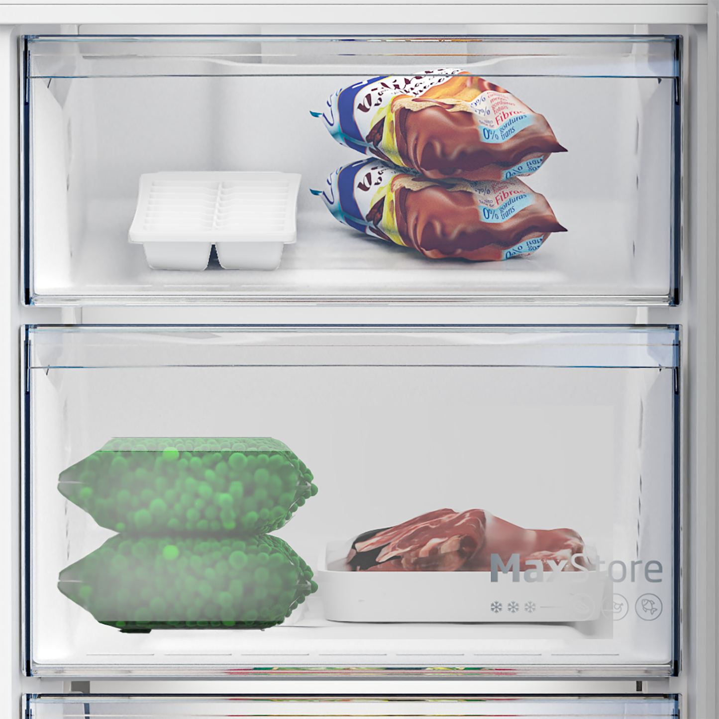 316L FRIDGE/FRZER PEARL STEEL BEKO B3RCNE364HXB