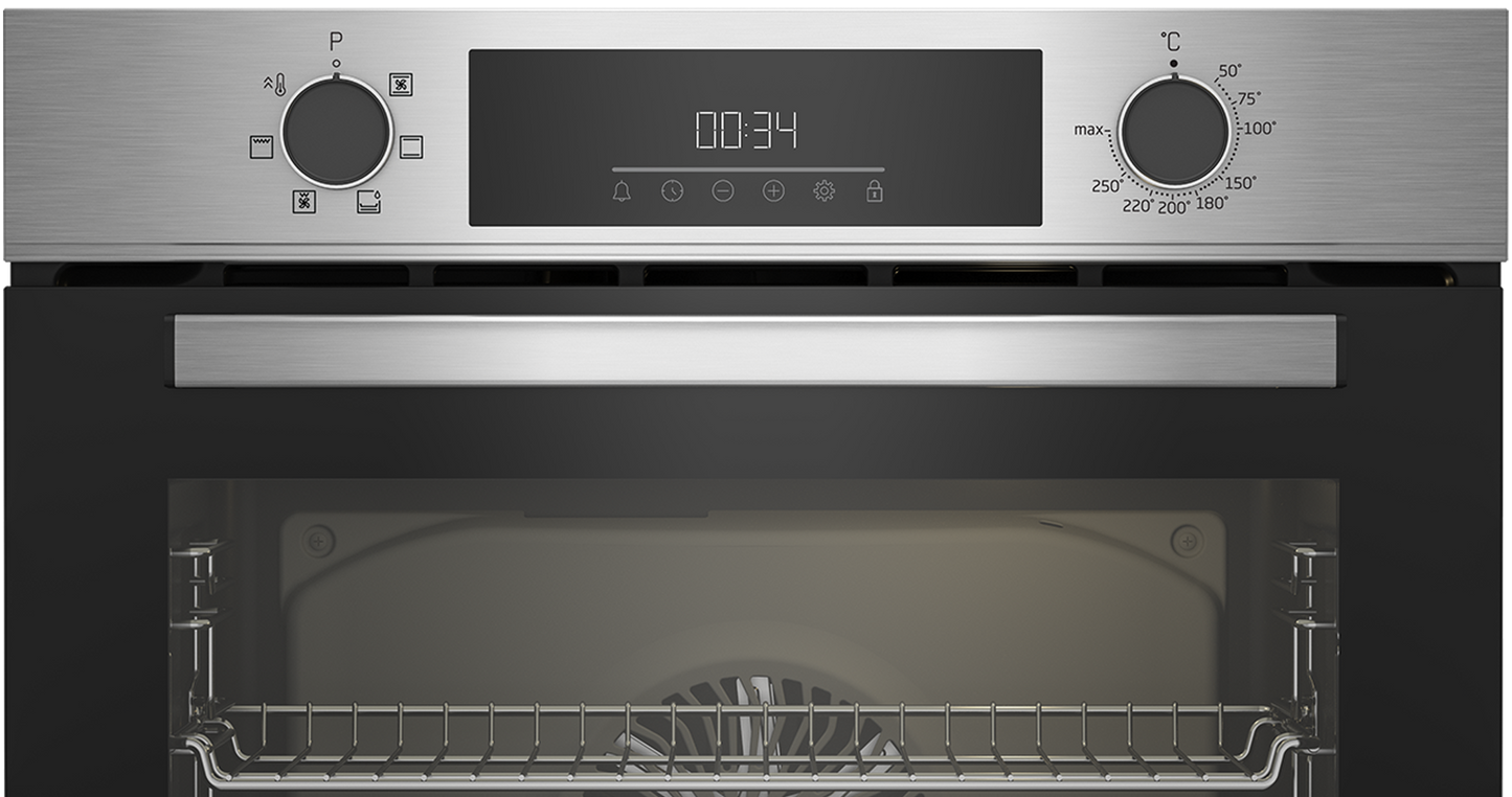 BBIE12300X: 60cm Stainless Steel Multifunction Built-in Oven
