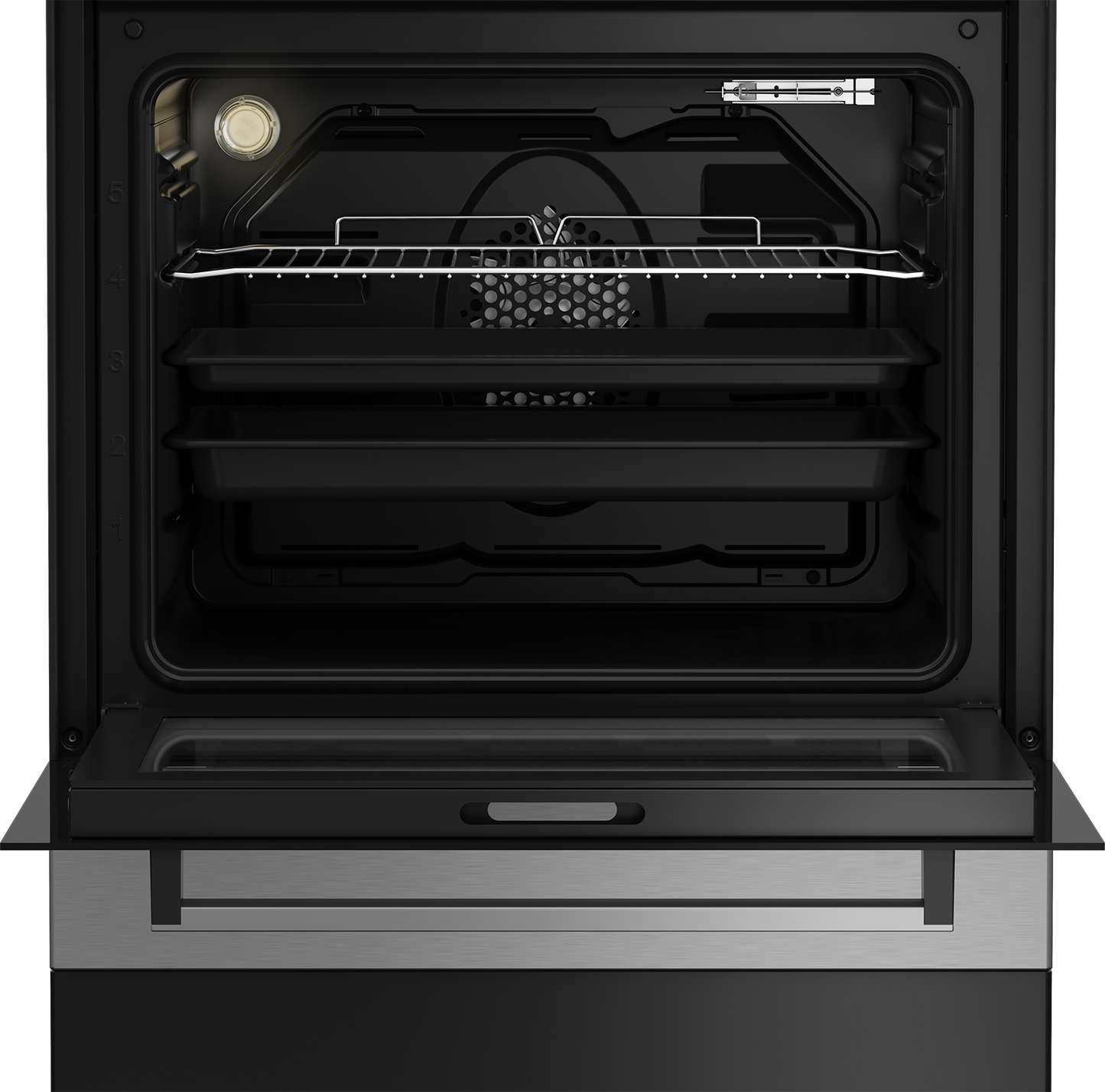 FSE87310GX: 60cm Stainless Steel Multifunction Vitroceramic Freestanding Stove
