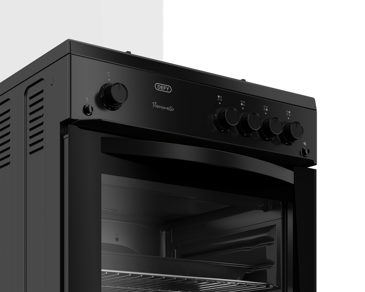 DGS670x: Defy 60cm Full Gas Stove - Black