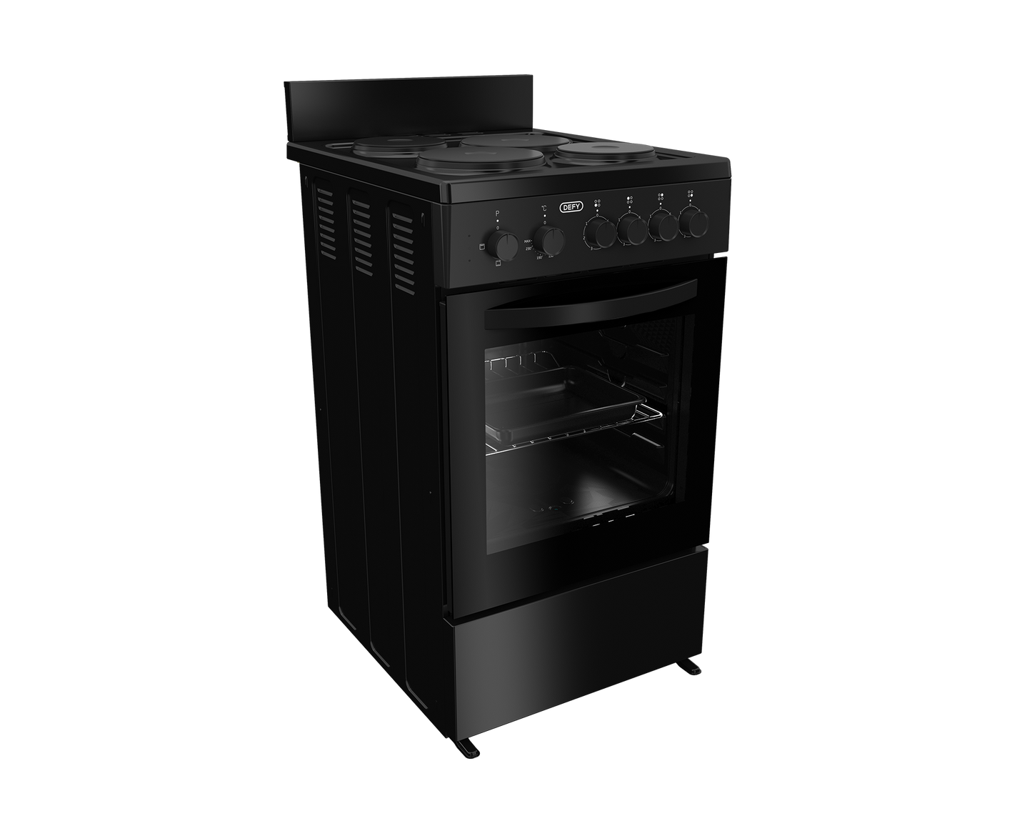 DSS554: Defy 50cm 4 Plate Compact Stove - Black