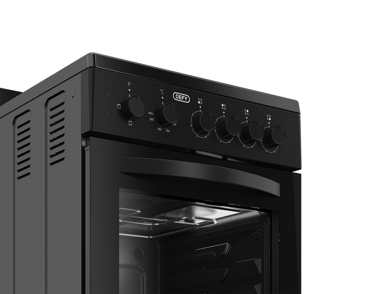 DSS554: Defy 50cm 4 Plate Compact Stove - Black