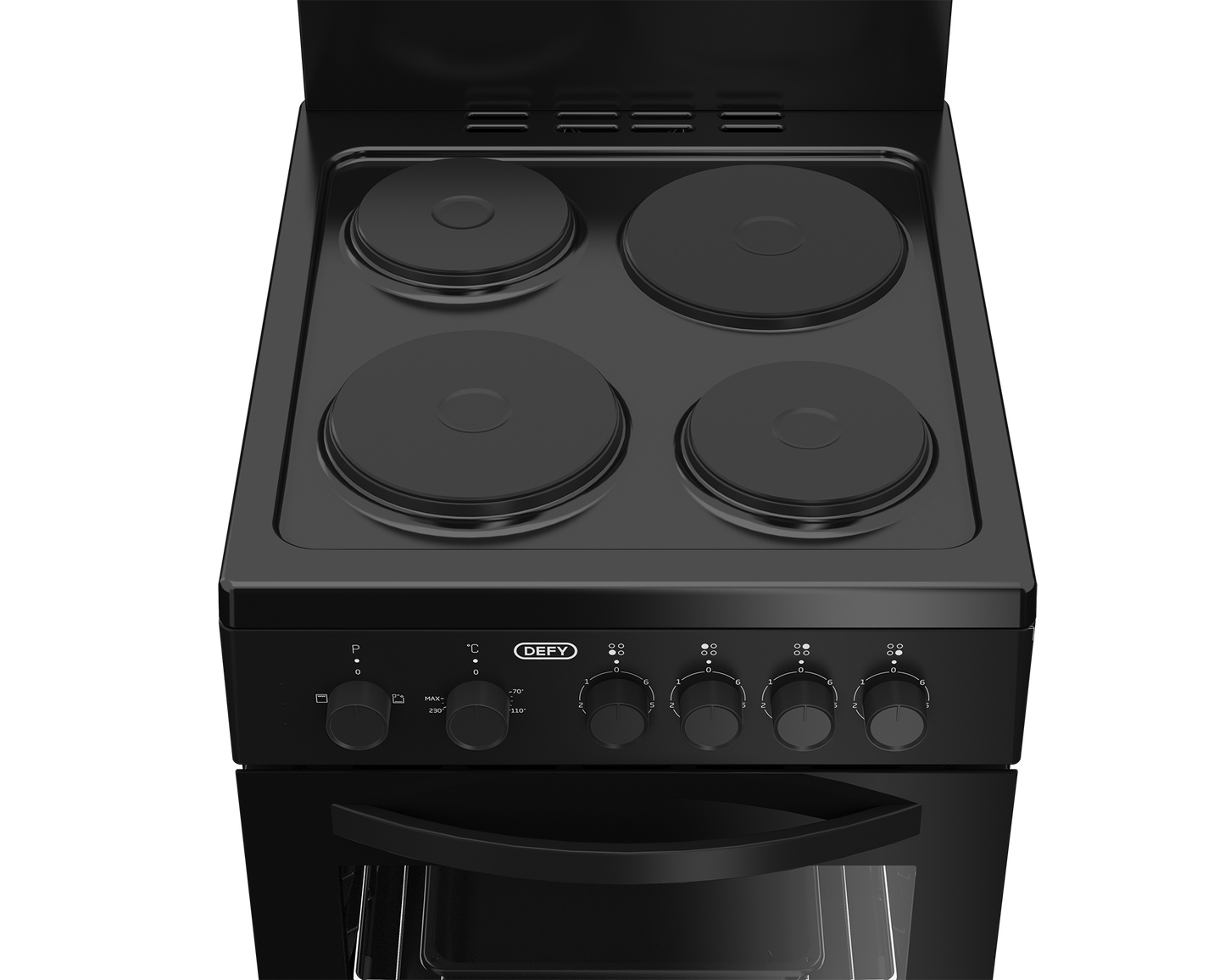 DSS554: Defy 50cm 4 Plate Compact Stove - Black
