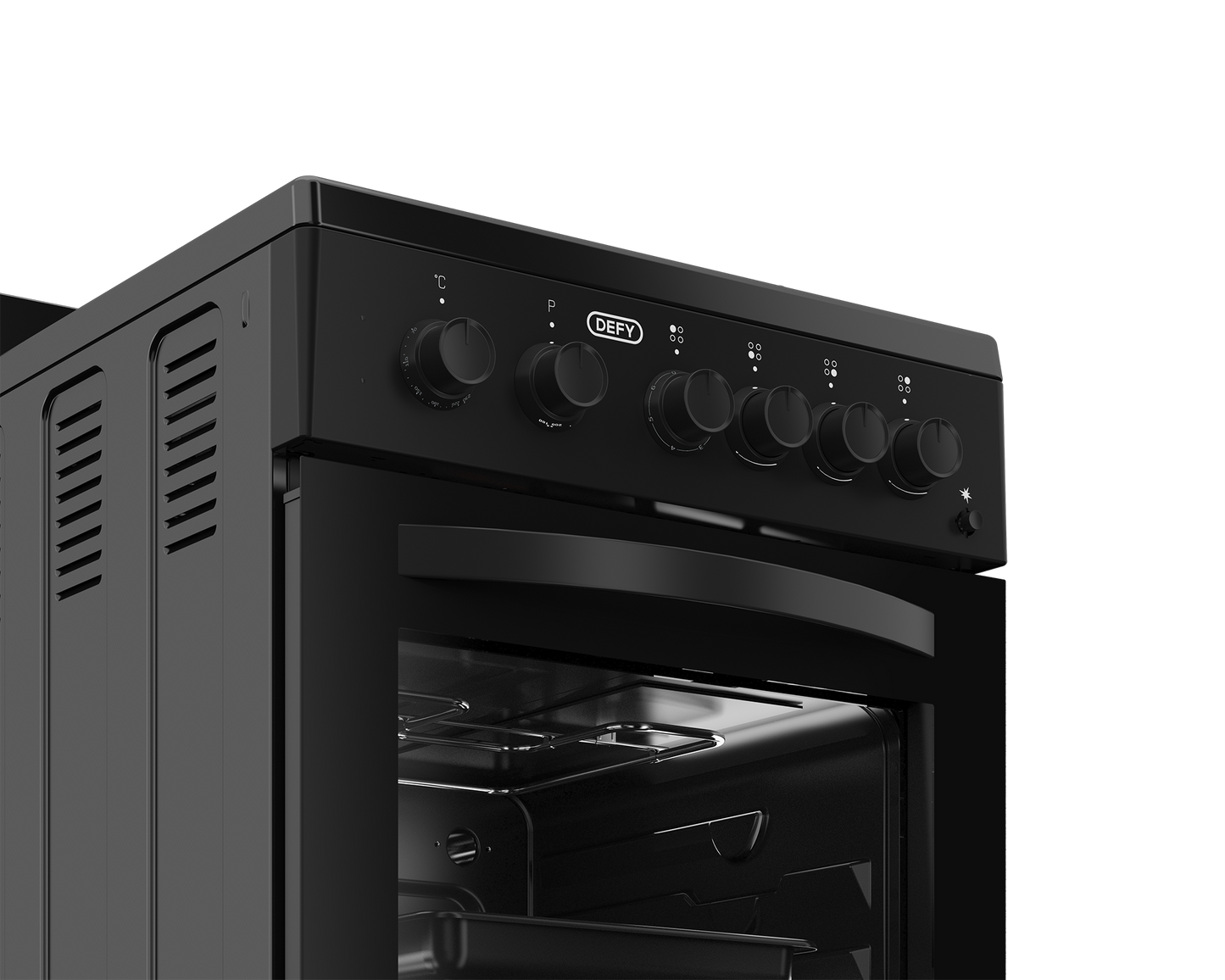 DGS578: Defy 50cm Gas Electric Stove - Black