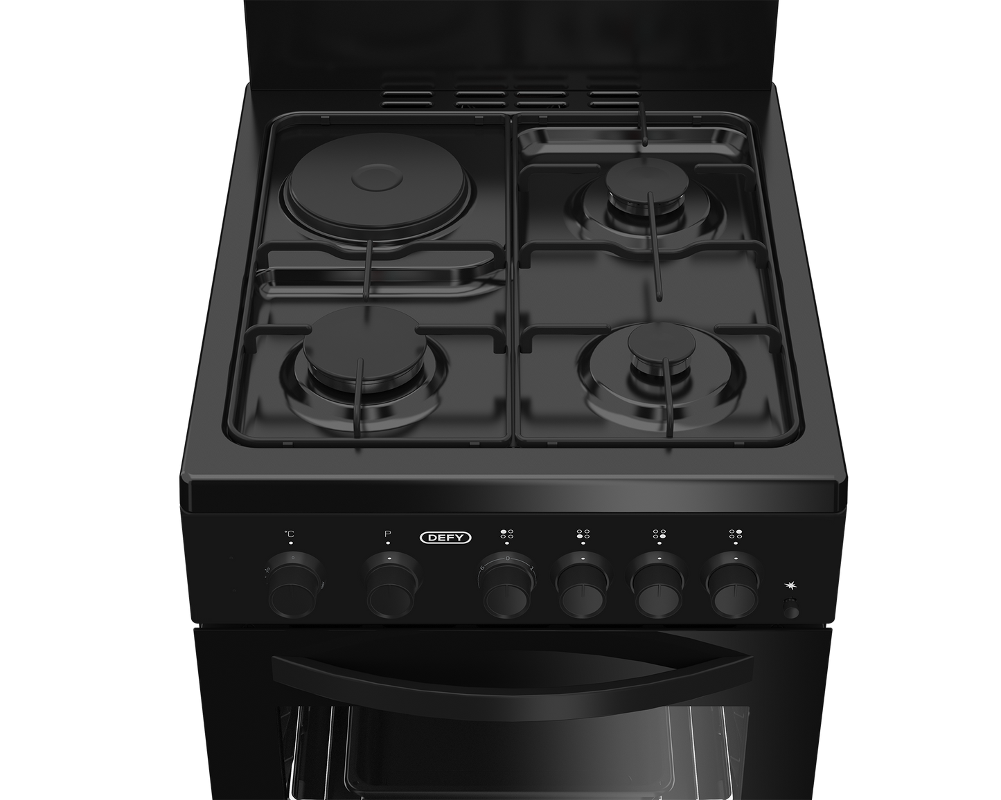 DGS578: Defy 50cm Gas Electric Stove - Black