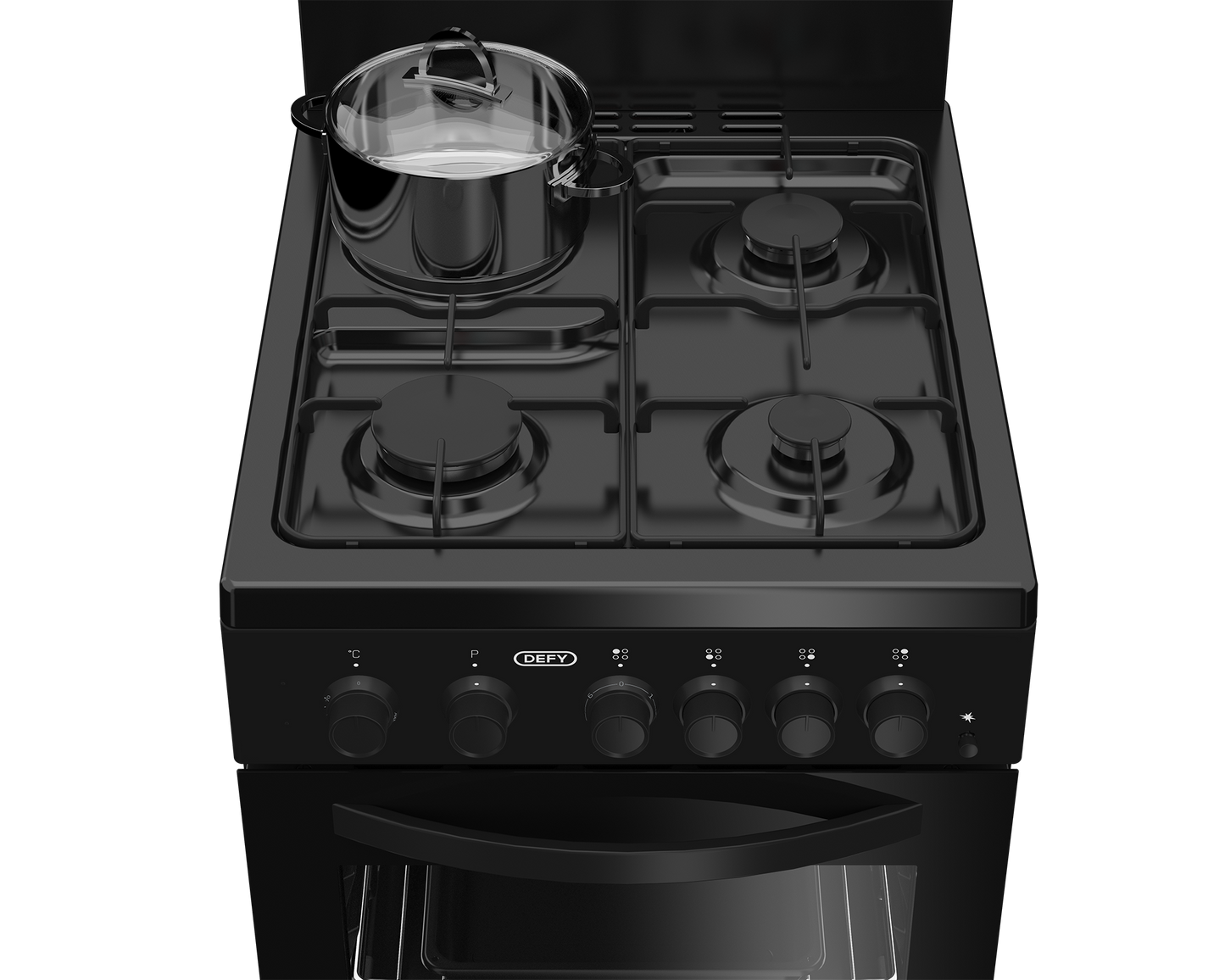DGS578: Defy 50cm Gas Electric Stove - Black