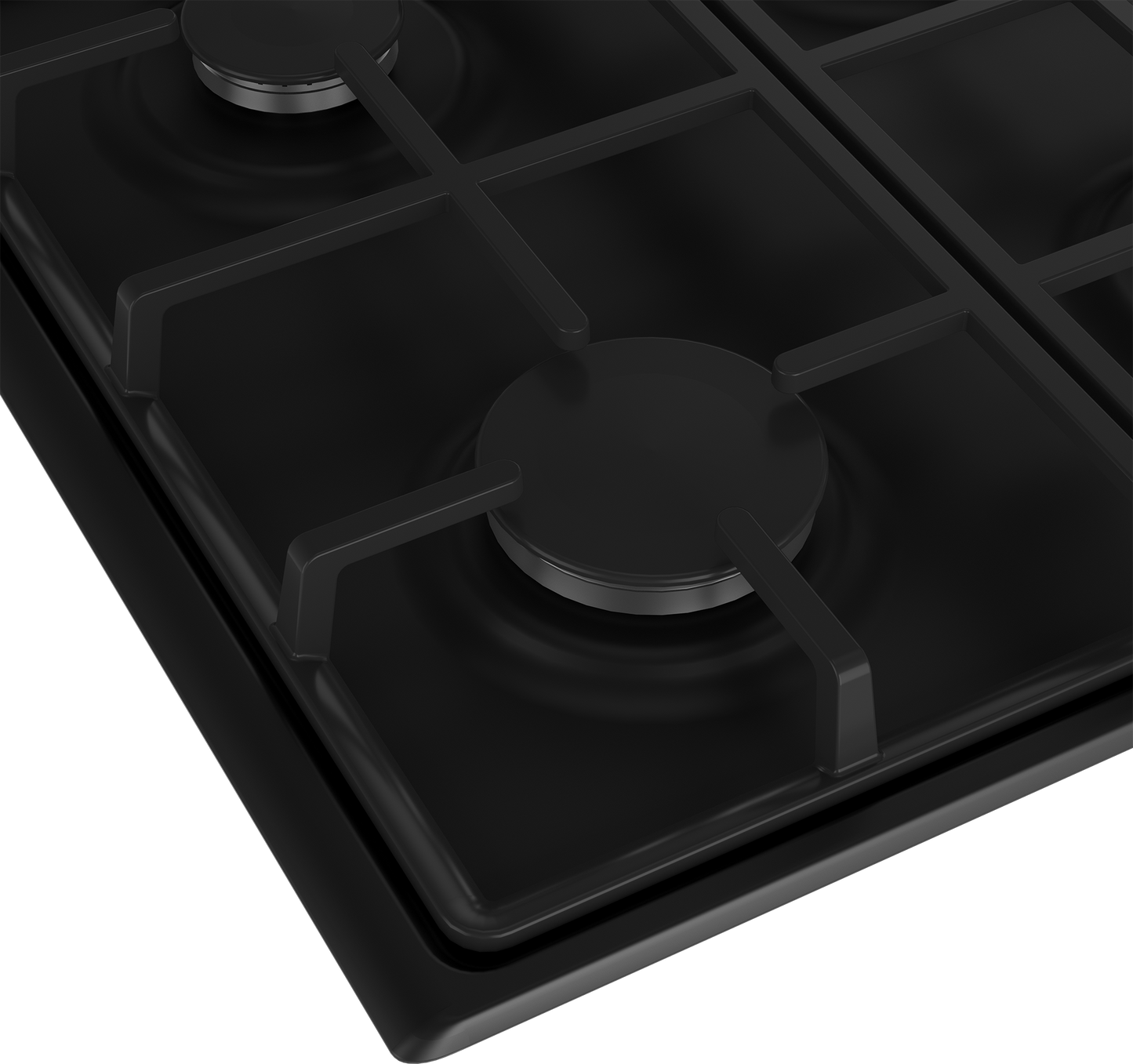 DHG 132: Defy 60cm Slimline Gas Hob - Black Enamel