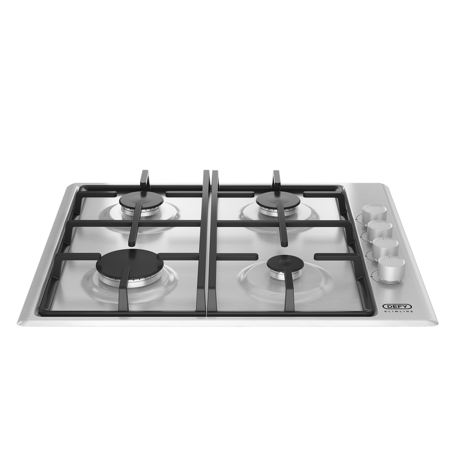 DHG 133: Defy 60cm Slimline Gas Hob – Stainless Steel