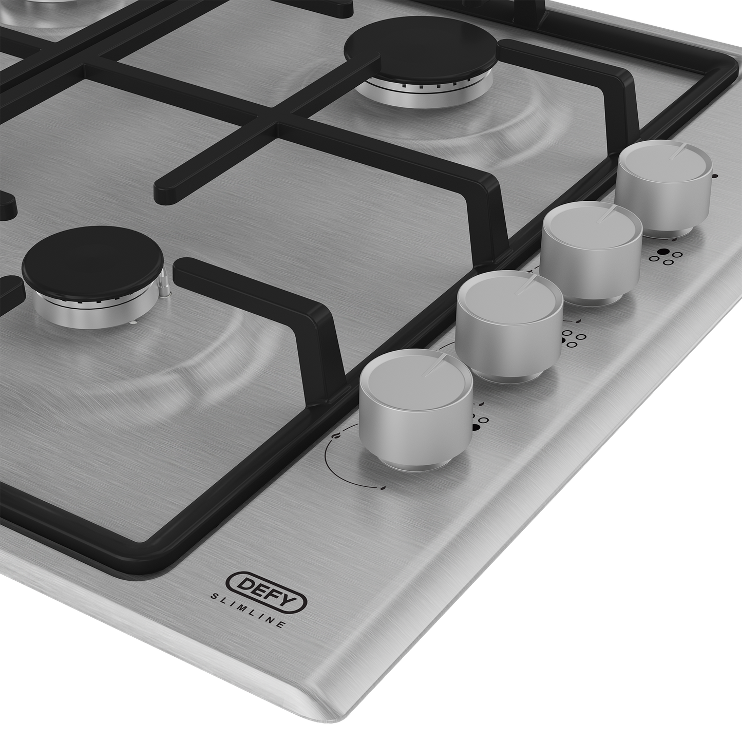 DHG 133: Defy 60cm Slimline Gas Hob – Stainless Steel