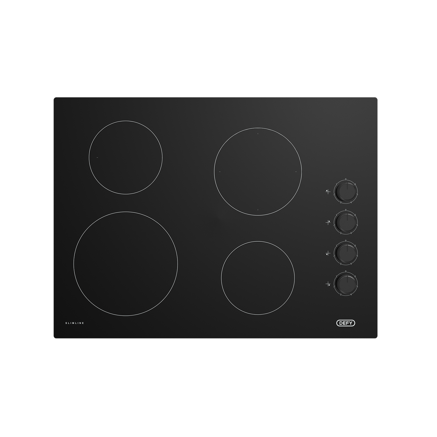 DHD 411: Defy 60cm Slimline Hob – Black Glass