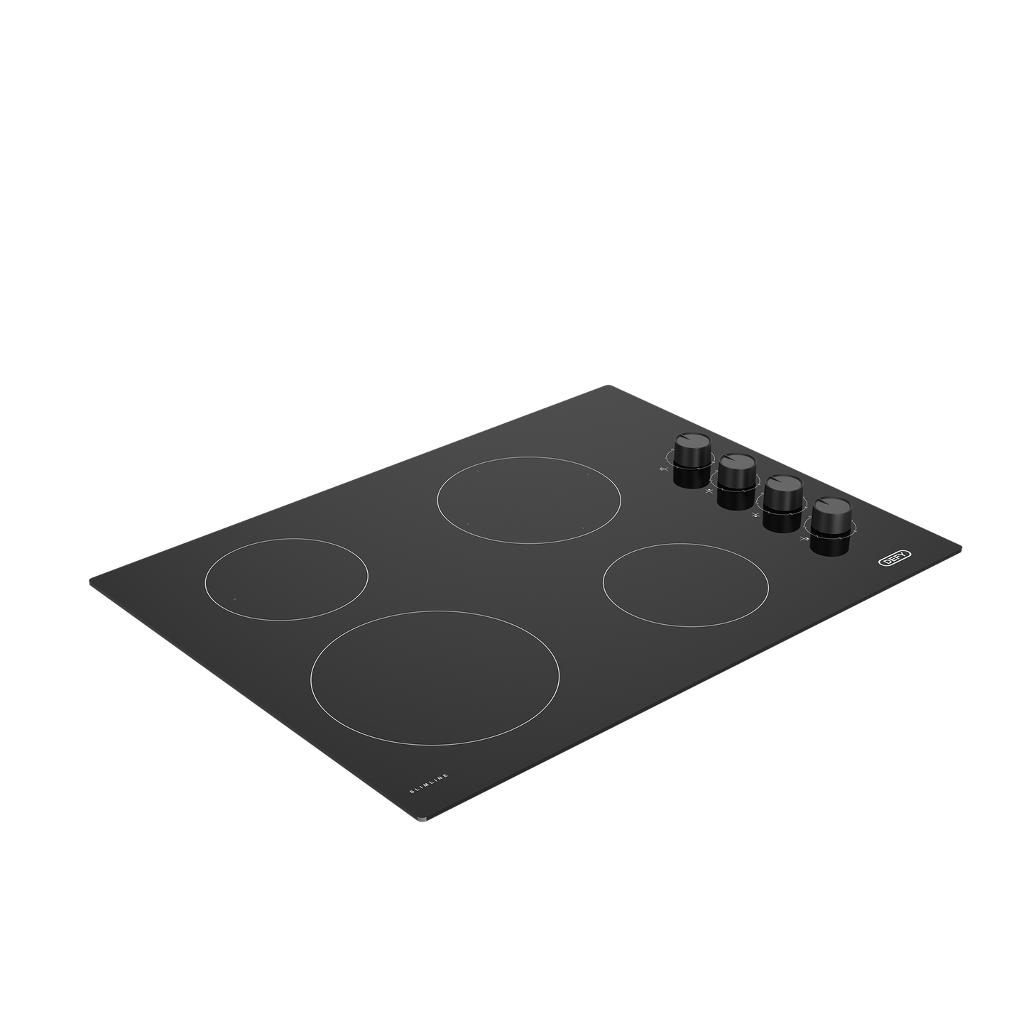 DHD 411: Defy 60cm Slimline Hob – Black Glass