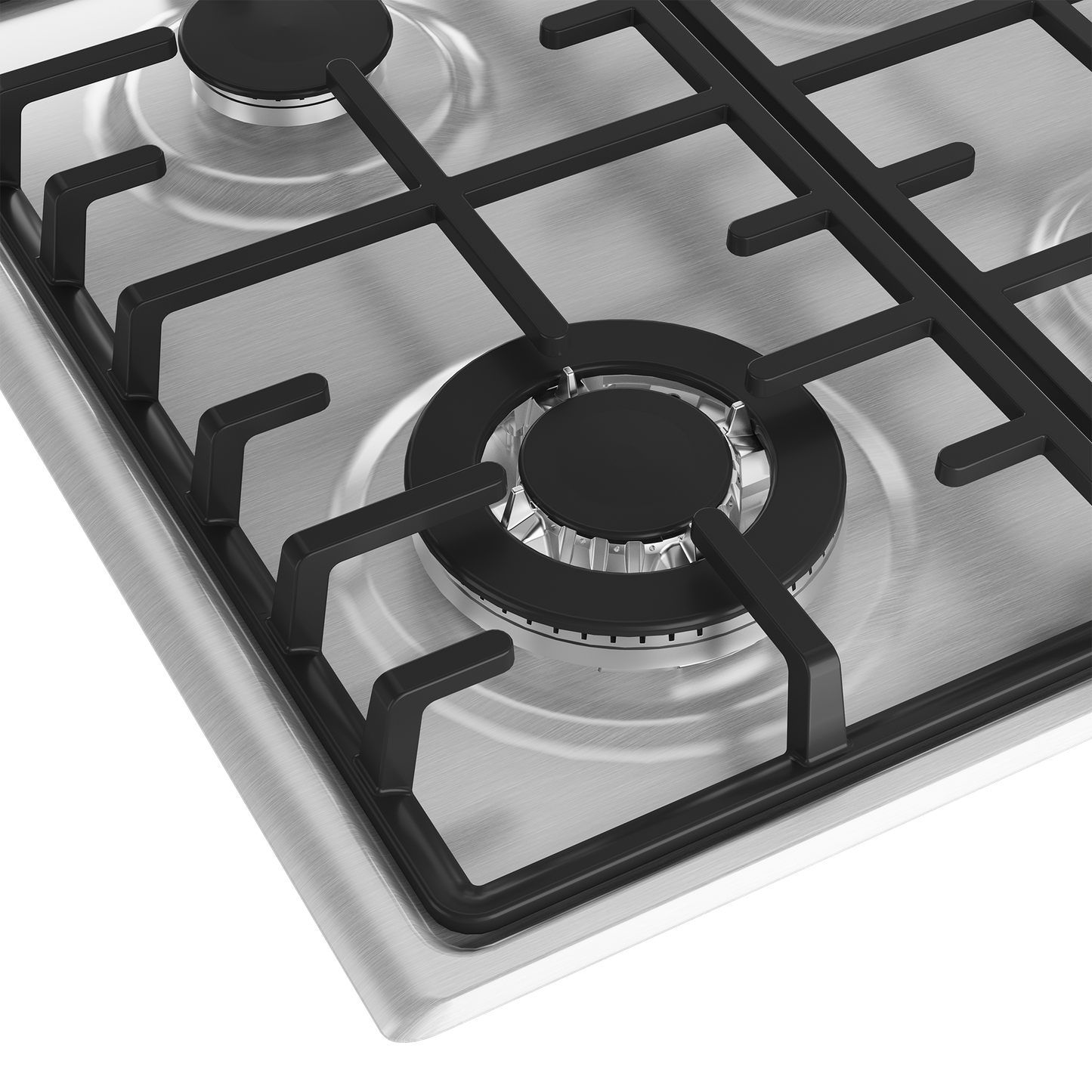 DHG 602: Defy 60cm Slimline Gas Hob with Wok Burner - Stainless Steel