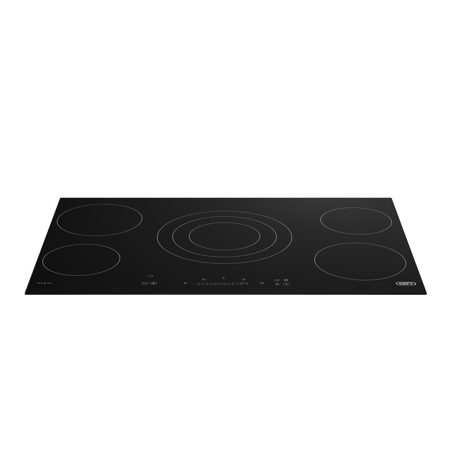 DHD514: Defy Gemini Hob with Triple Zone– Black Glass