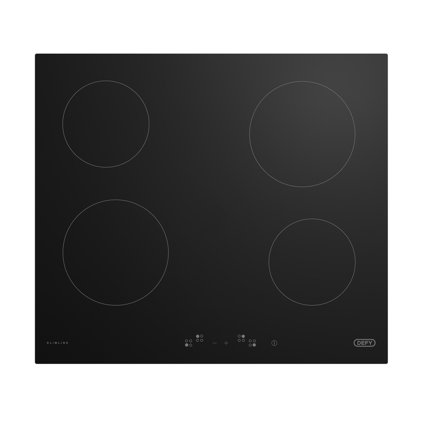 DHD406A: Defy 65cm Slimline Hob – Black Glass