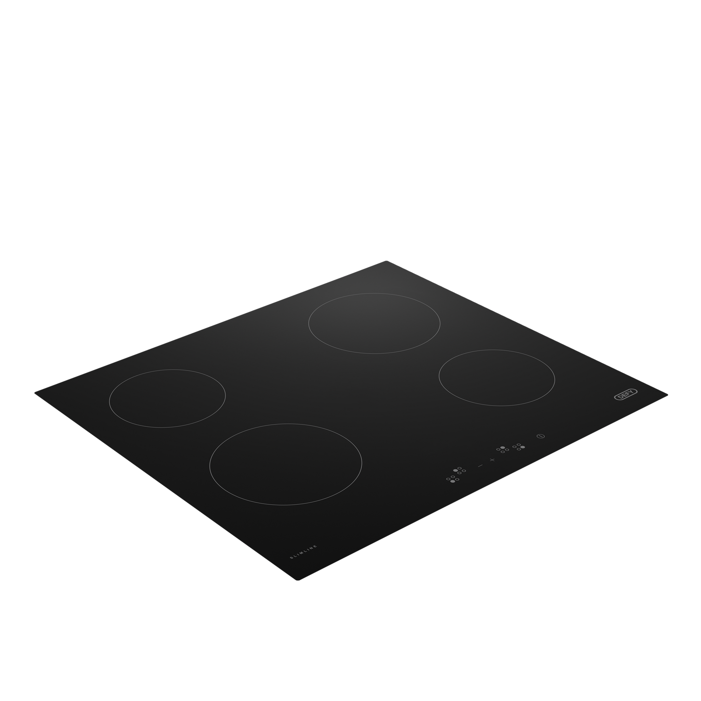 DHD406A: Defy 65cm Slimline Hob – Black Glass