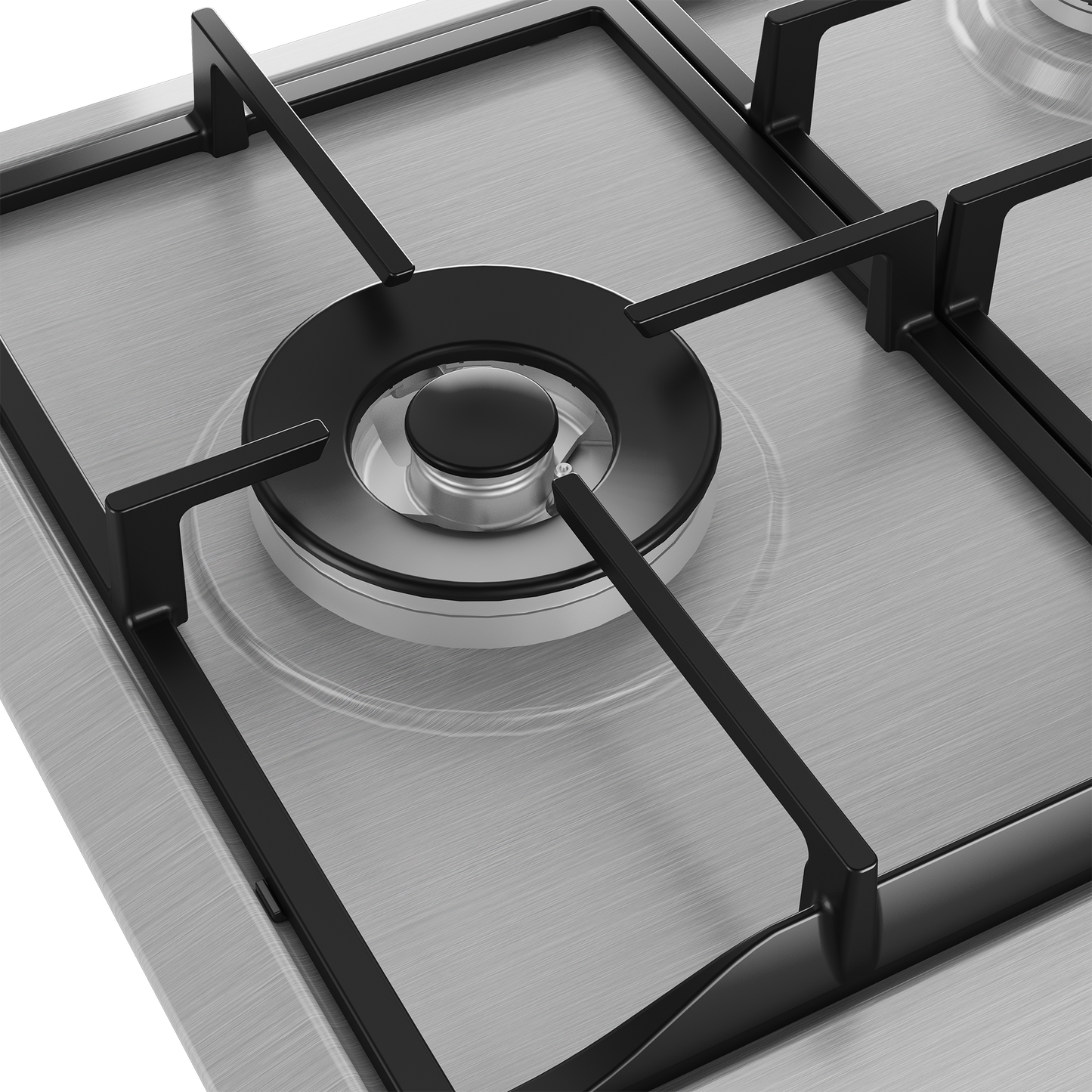 DHG129: Defy 90cm Gemini Gas Hob with Wok Burner - Stainless Steel