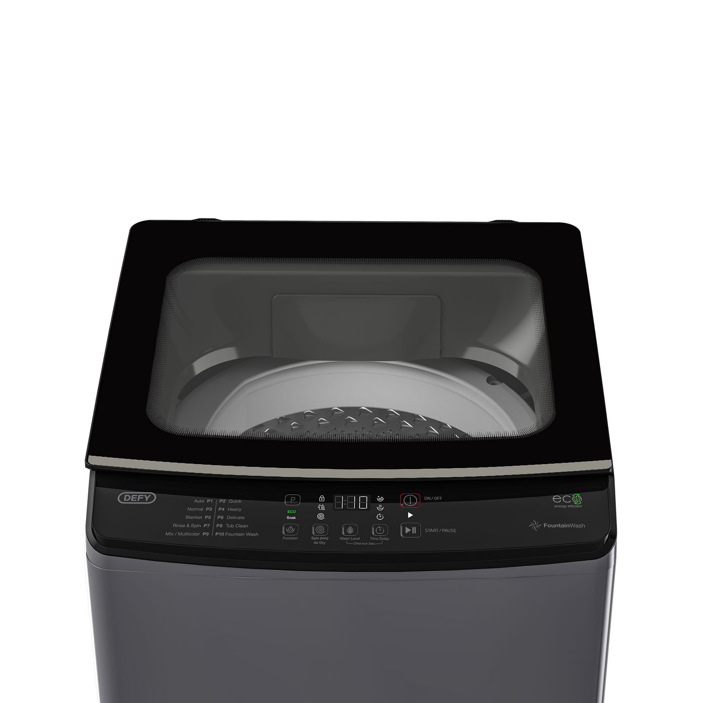 DTL 165: Defy 8Kg Top Loader Washing Machine- Manhattan Grey