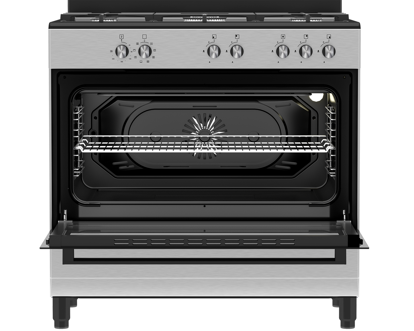 DGS 902: Defy 90cm New York Multifunction Range Cooker with Thermofan+ - Black