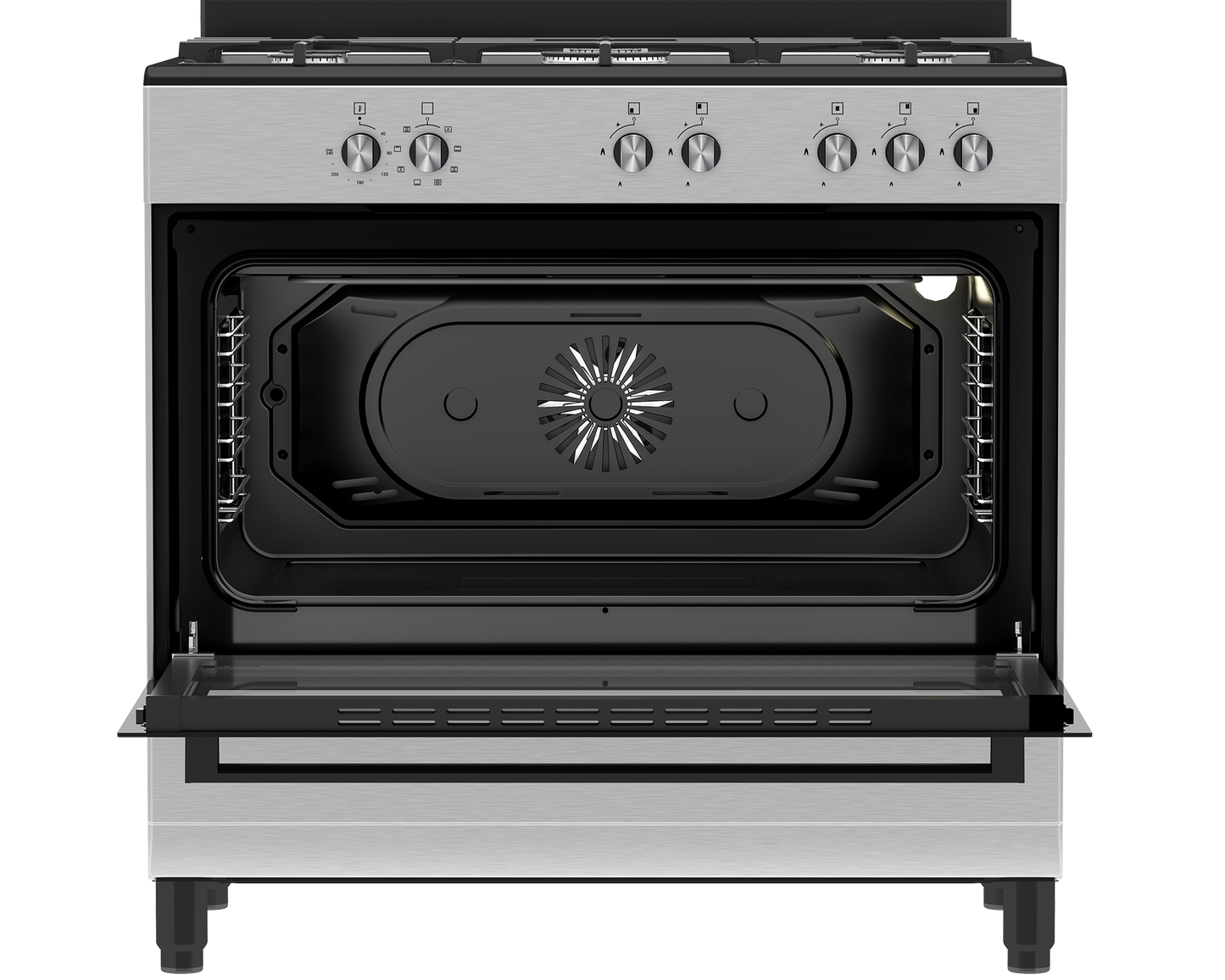 DGS 902: Defy 90cm New York Multifunction Range Cooker with Thermofan+ - Black