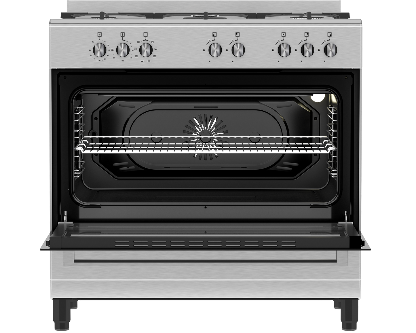 DGS 904: Defy 90cm New York Multifunction Range Cooker with Thermofan+ - Inox