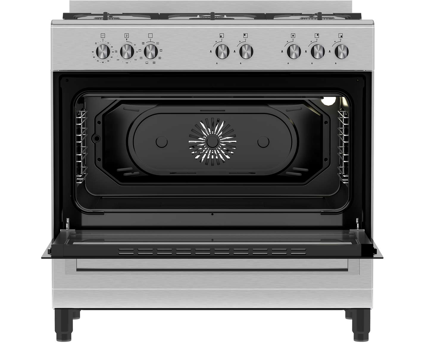 DGS 904: Defy 90cm New York Multifunction Range Cooker with Thermofan+ - Inox