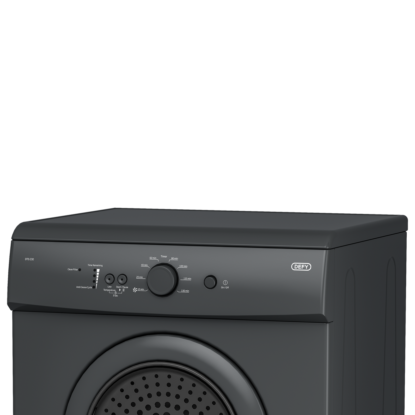 DTD 230: Defy 5Kg Air Vented Tumble Dryer -Manhattan Grey