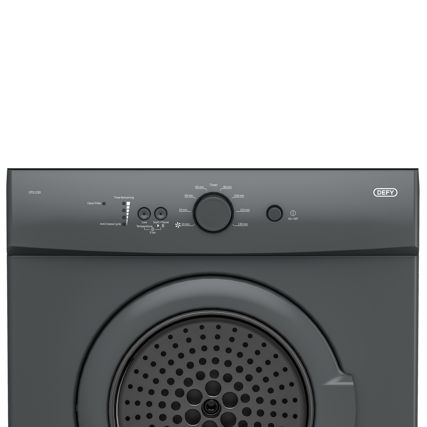 DTD 230: Defy 5Kg Air Vented Tumble Dryer -Manhattan Grey